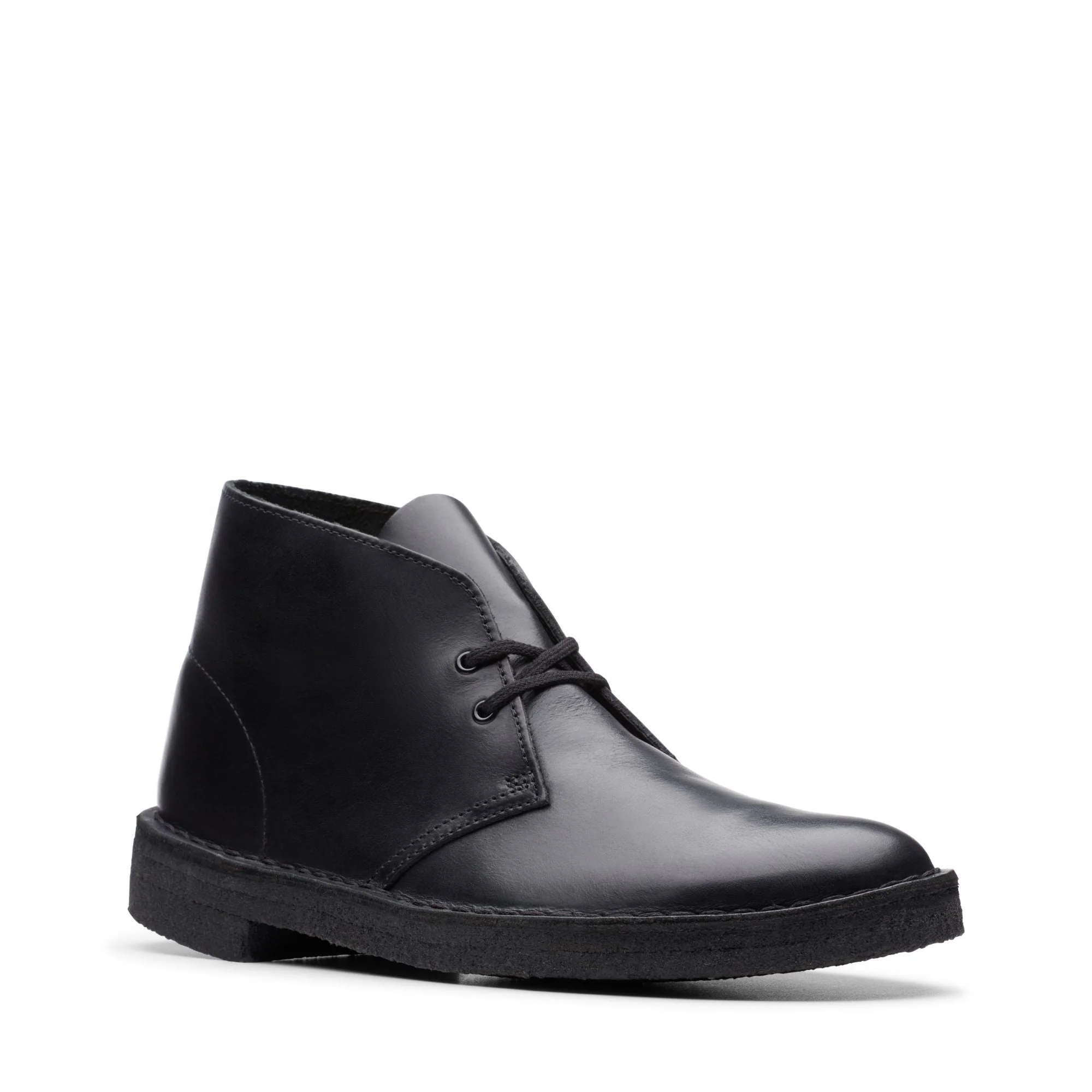 [26144225] MENS CLARKS DESERT BOOT - POLISHED BLACK - Image 2