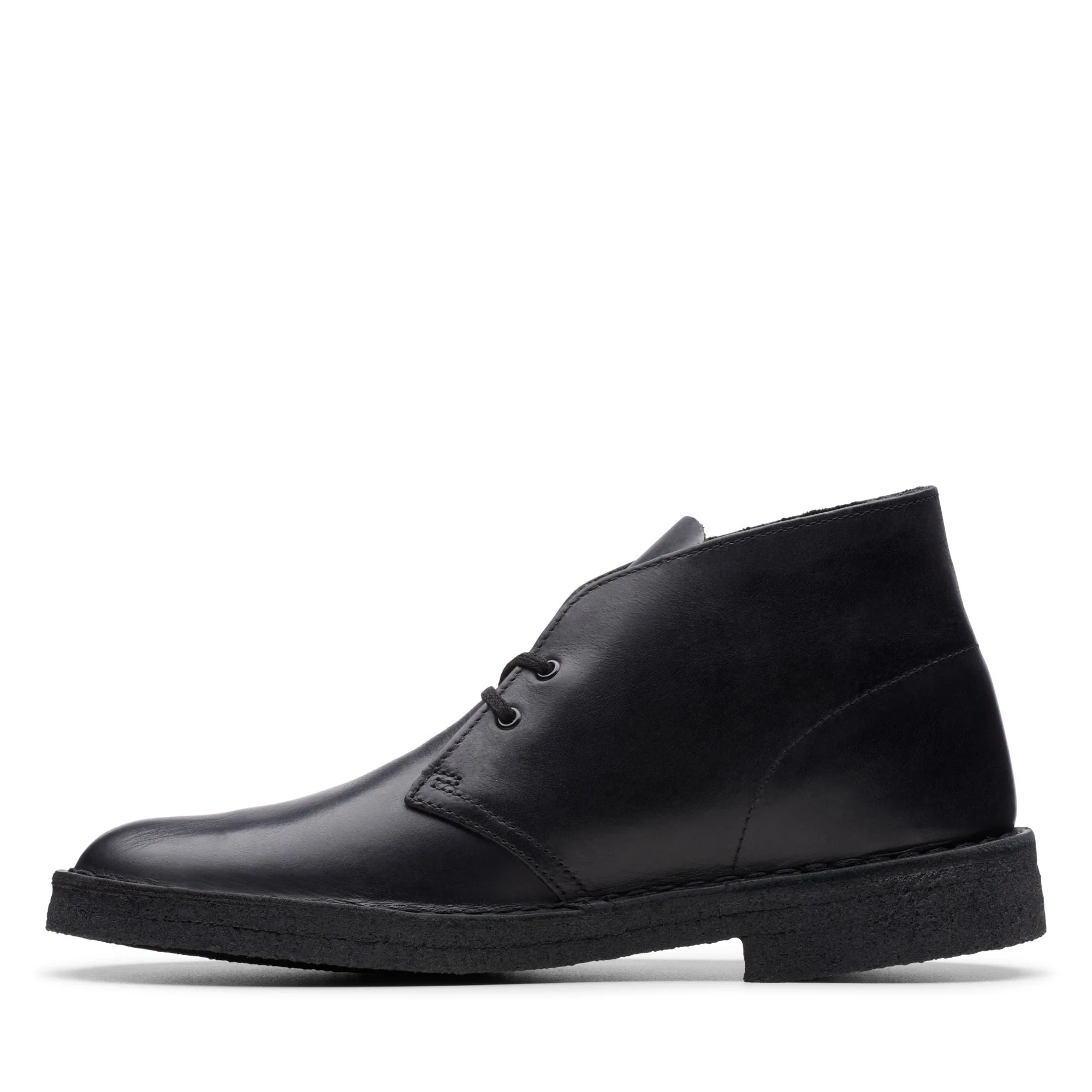 [26144225] MENS CLARKS DESERT BOOT - POLISHED BLACK - Image 5
