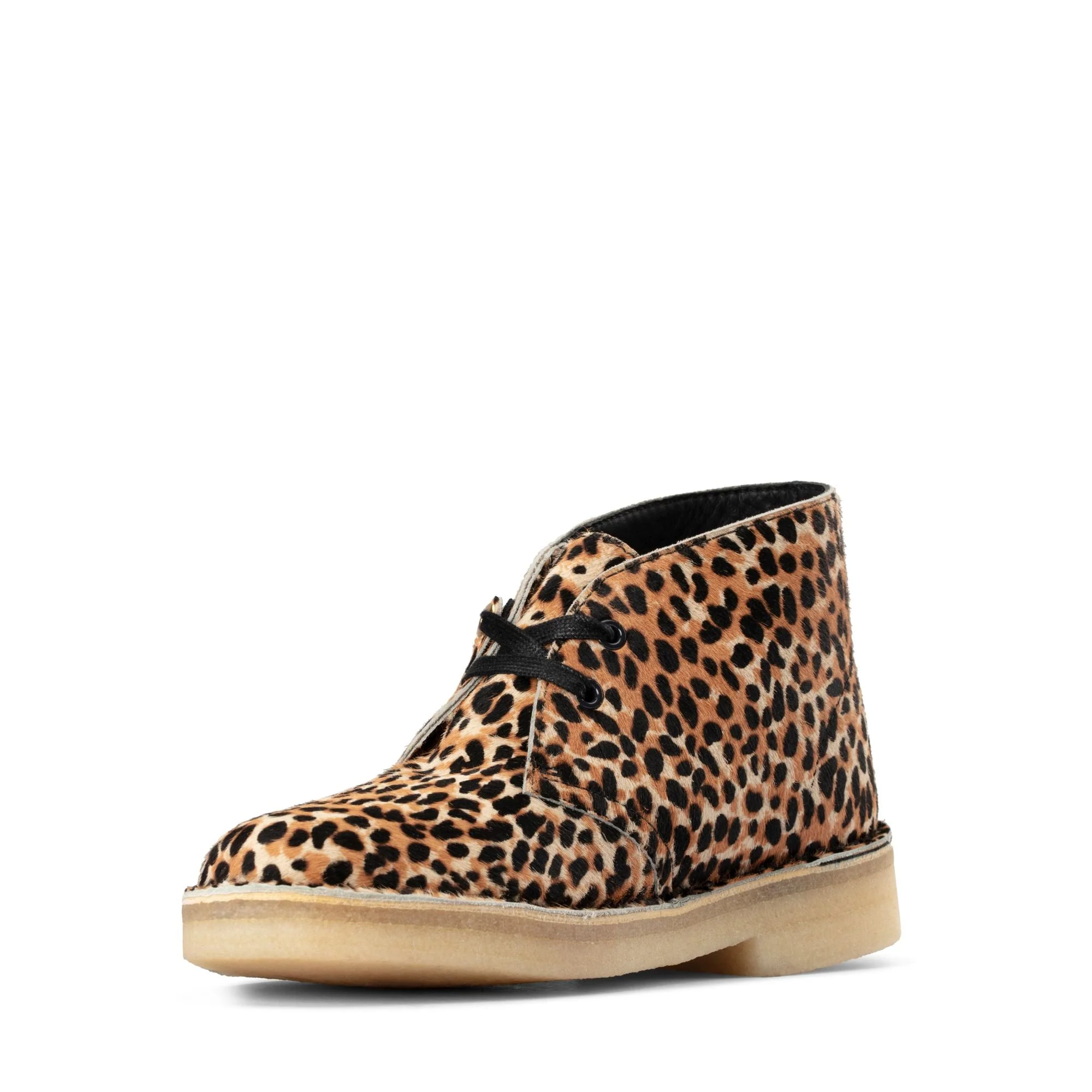 [26154161] WOMENS CLARKS DESERT BOOT LEOPARD PRINT PONY - Image 4