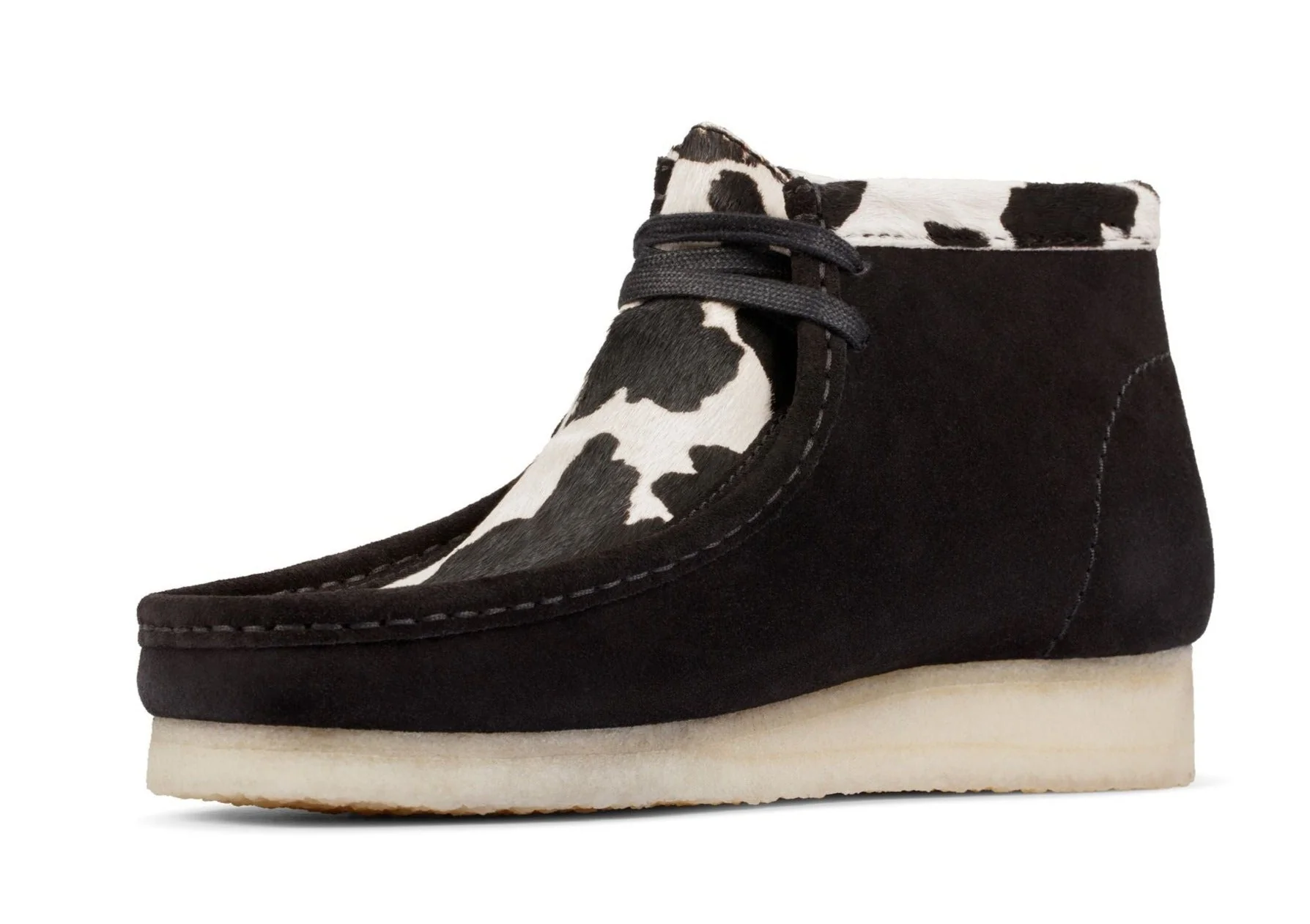 [26154810] Mens Clarks WALLABEE BOOT BLACK COW PRINT - Image 3