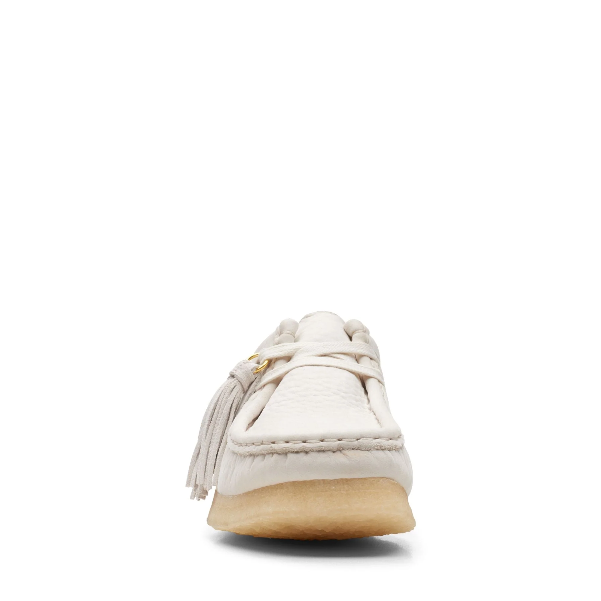 [26165560] WOMENS CLARKS WALLABEE - WHITE NUBUCK - Image 3