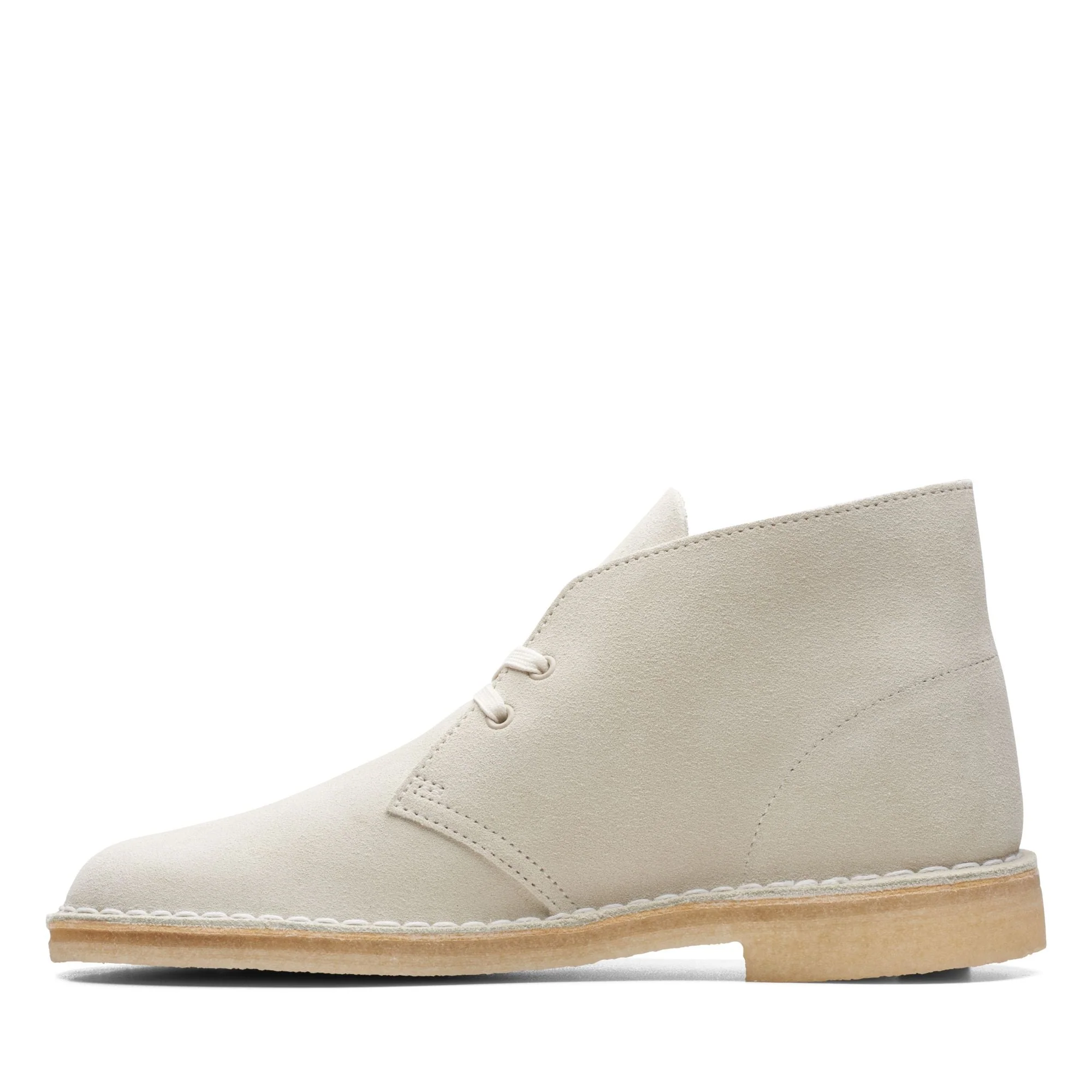 [26165799] Mens Clarks Originals Desert Boot 'Off White Suede' - Image 3