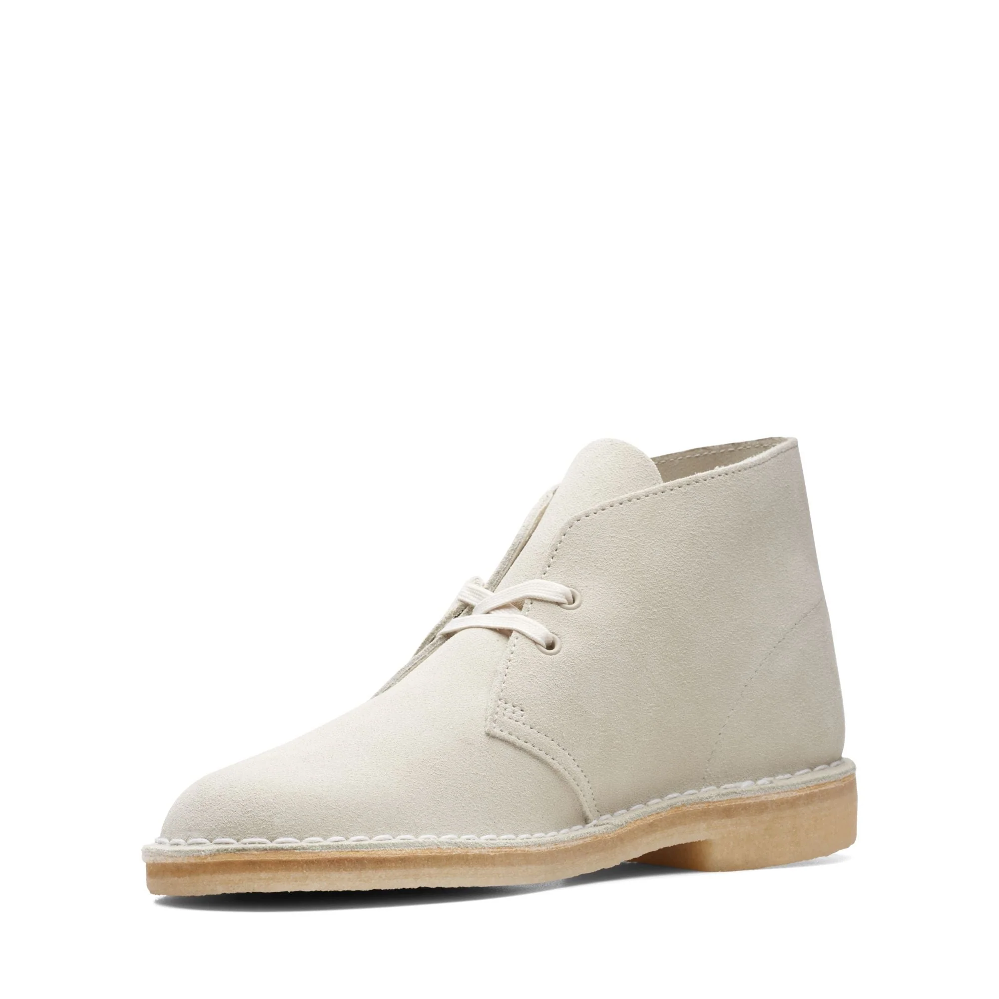 [26165799] Mens Clarks Originals Desert Boot 'Off White Suede' - Image 6