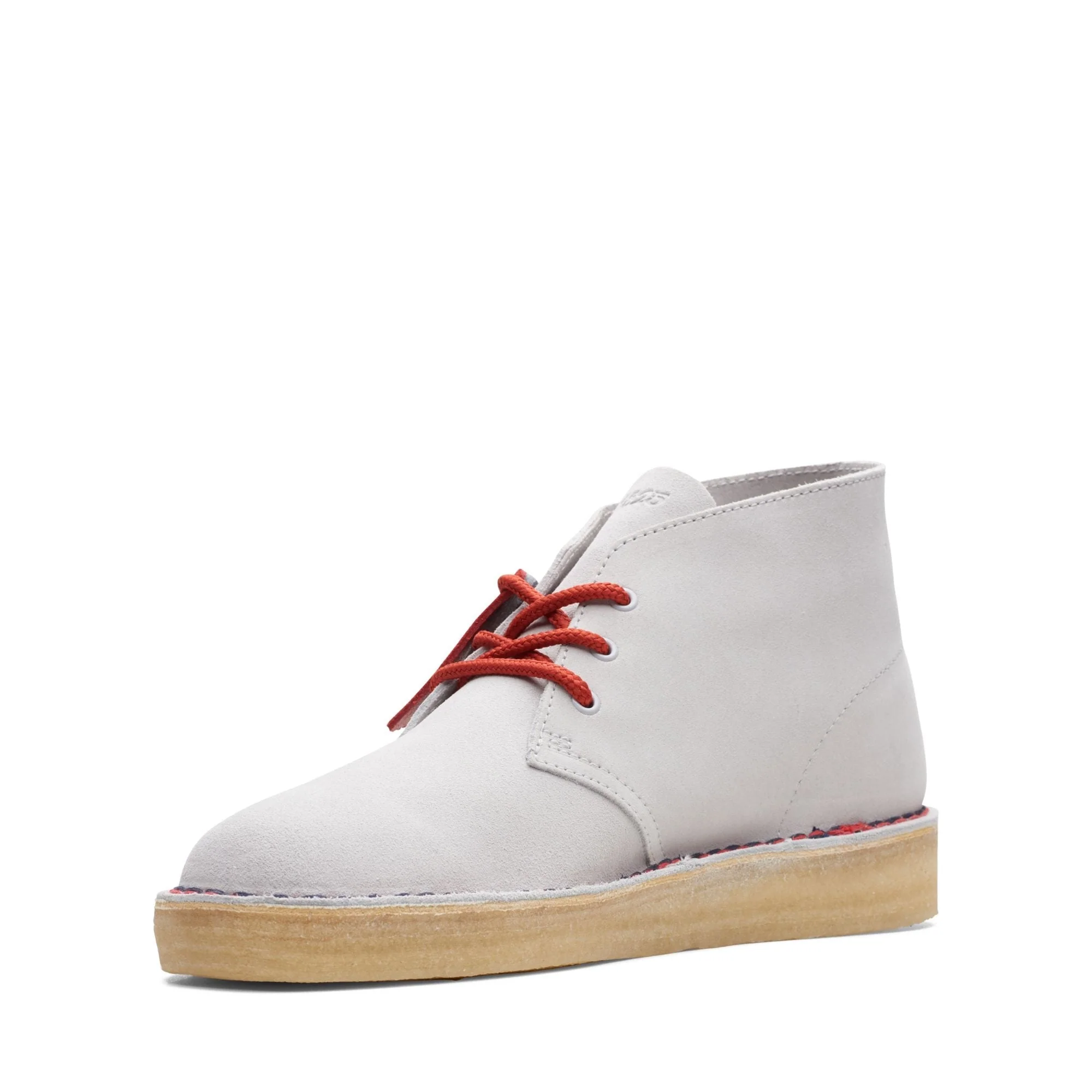 [26166525] Mens Clarks Originals Desert Coal VCY 'Light Grey' - Image 3