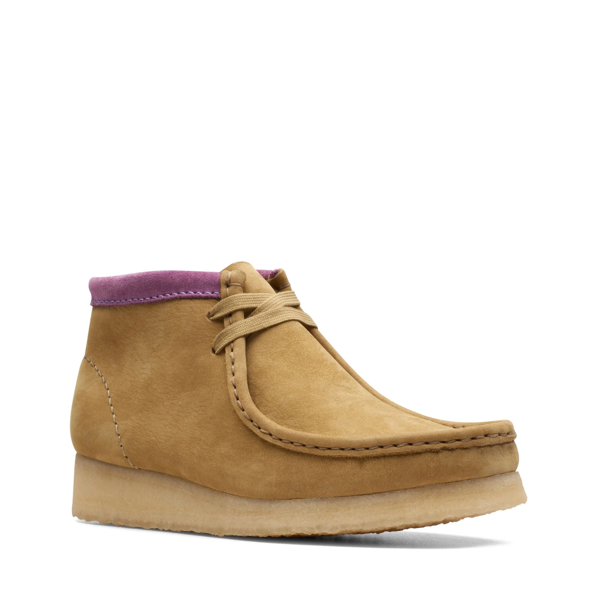 [26167961] WOMENS CLARKS WALLABEE BOOT - OAKMOSS COMBI - Image 2