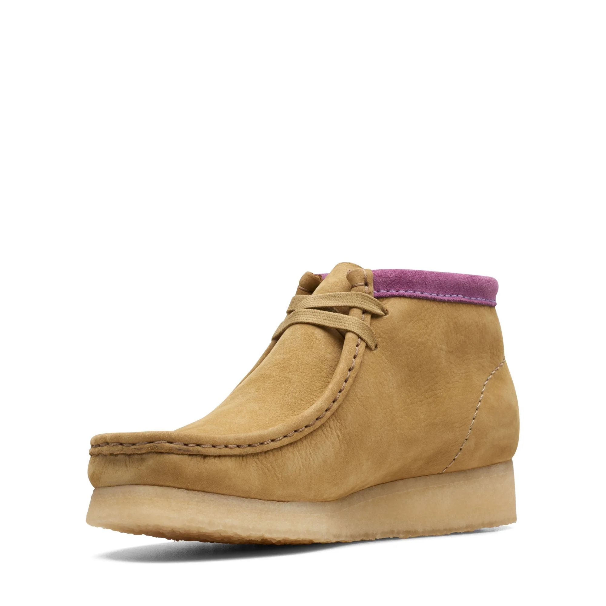 [26167961] WOMENS CLARKS WALLABEE BOOT - OAKMOSS COMBI - Image 4
