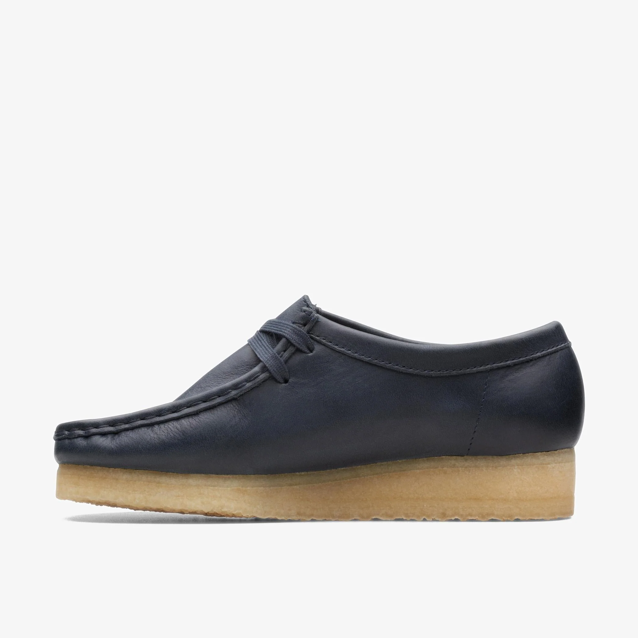 [26168642] Womens CLARKS WALLABEE - NAVY LEATHER - Image 2