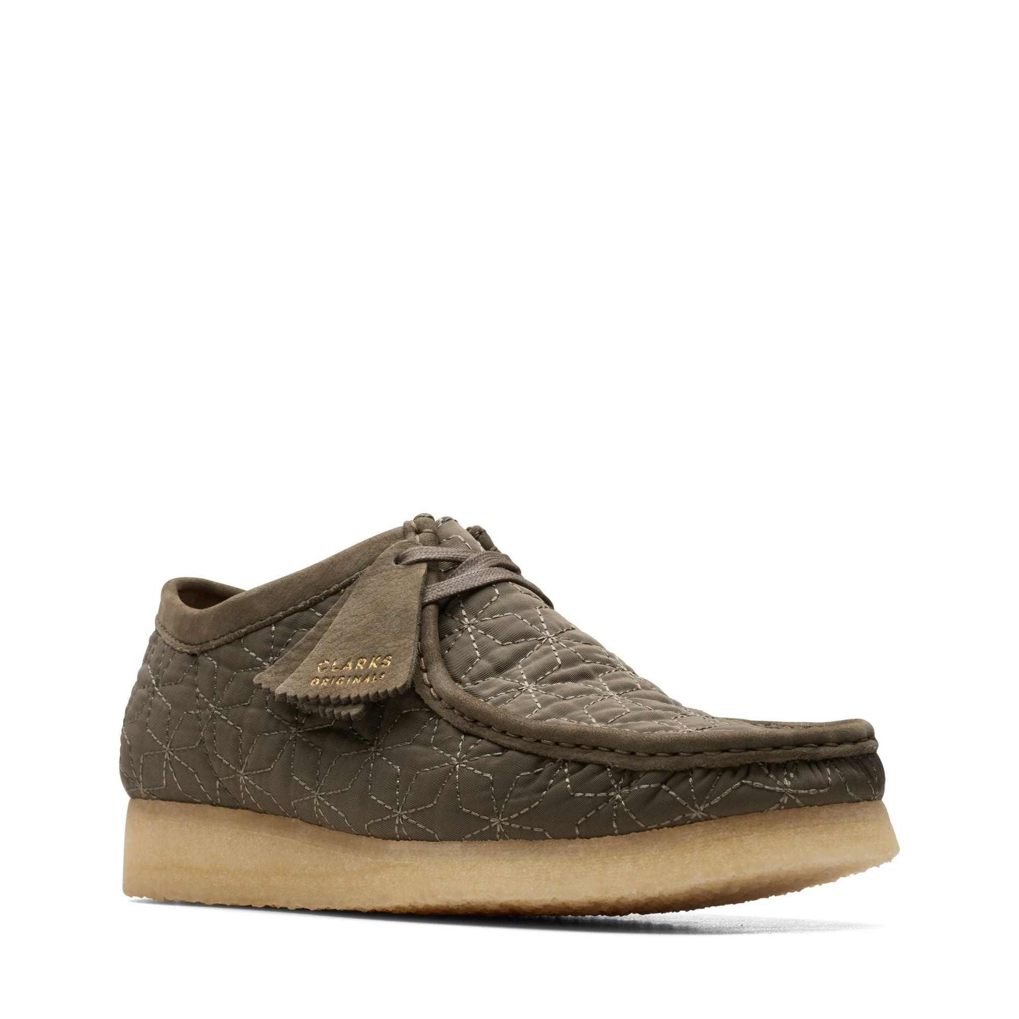 [26169733] MENS CLARKS WALLABEE - OLIVE COMBI - Image 2