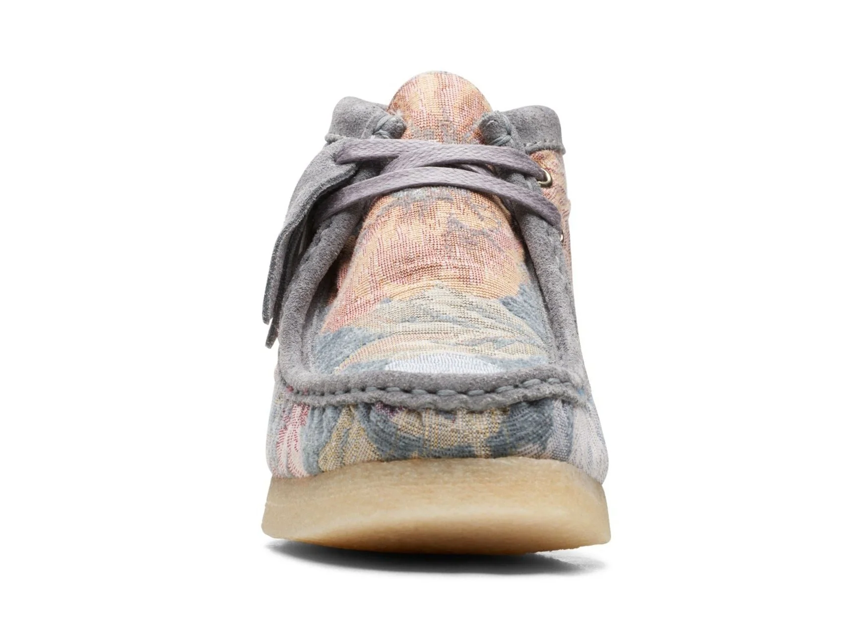 [26169842] Womens Clarks WALLABEE BOOT BLUE FLORAL - Image 5