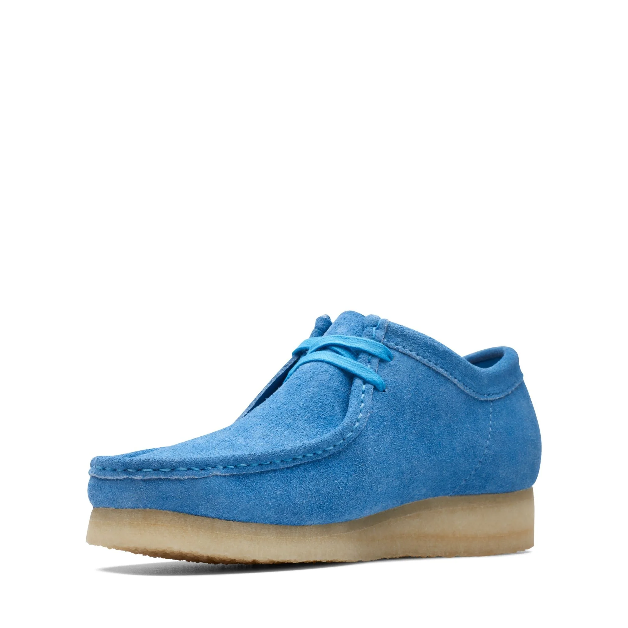 [26170534] MENS CLARKS WALLABEE LOW - BRIGHT BLUE - Image 4