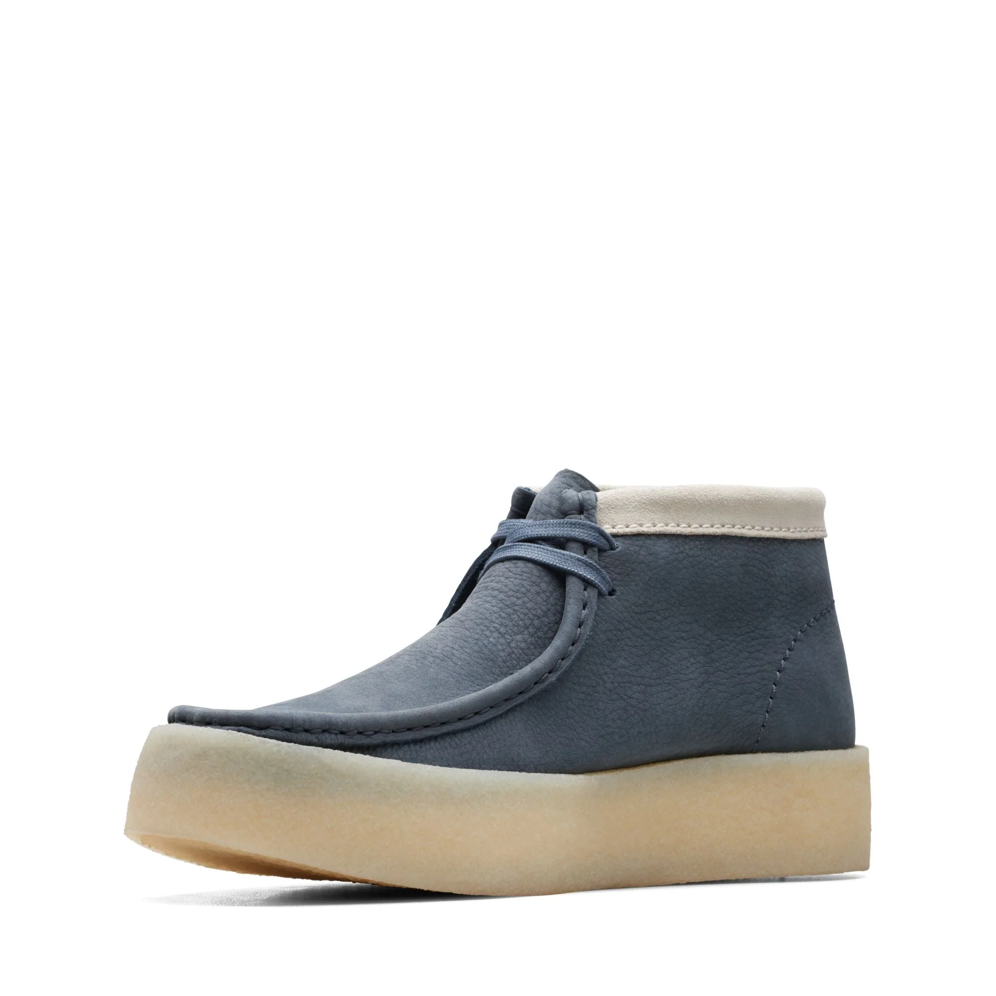 [26171091] MENS CLARKS WALLABEE CUP BOOT - BLUE NUBUCK - Image 4