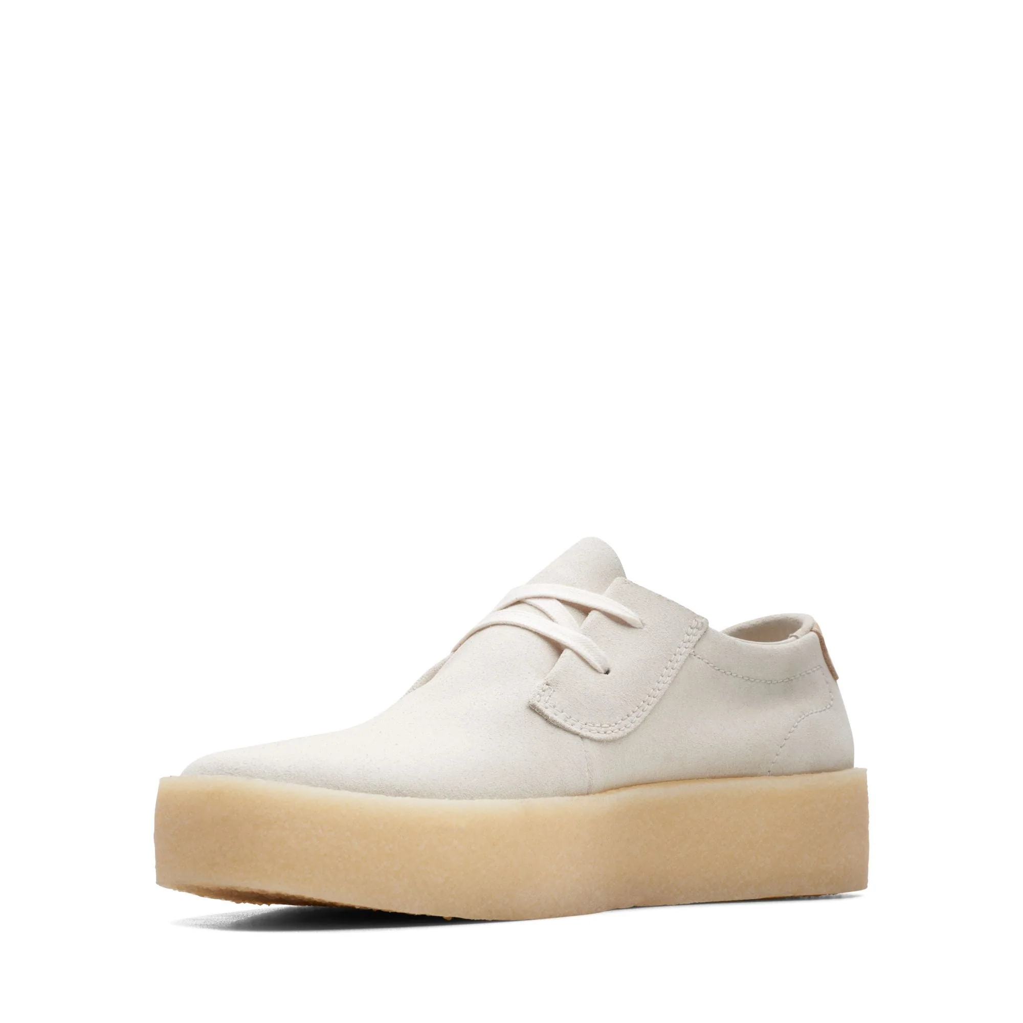 [26172515] MENS CLARKS ASHCOTT CUP - OFF WHITE SUEDE - Image 4