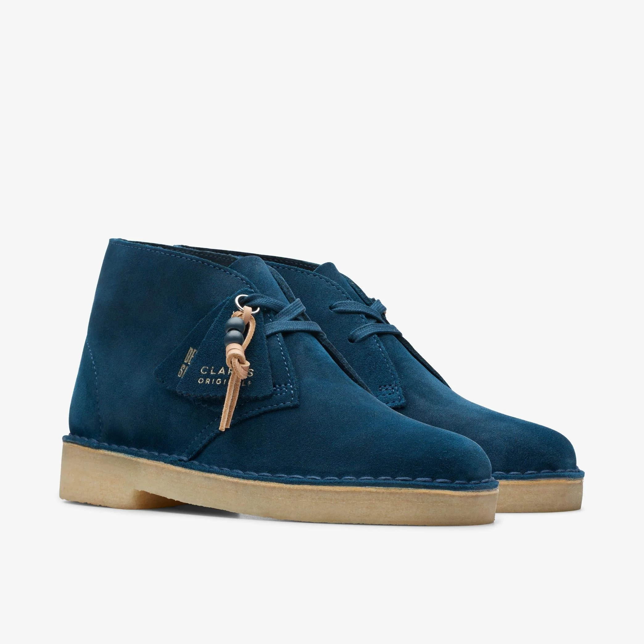 [26173213] Womens CLARKS DESERT BOOT - DEEP BLUE SUEDE - Image 4