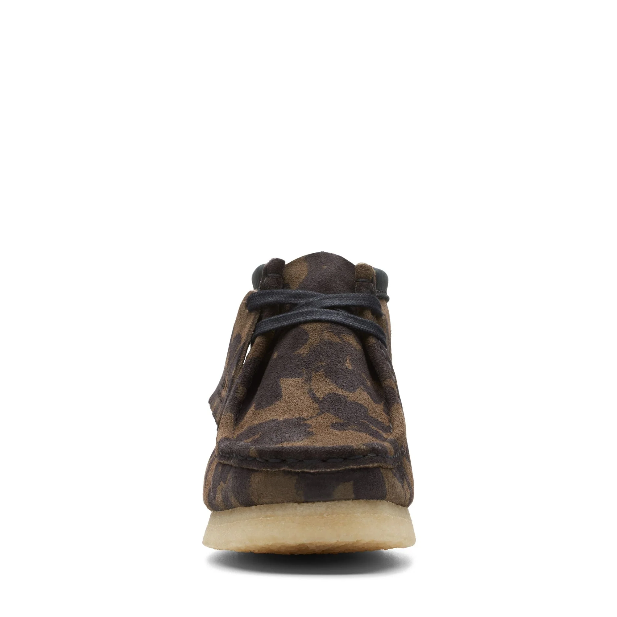 [26174023] WOMENS CLARKS WALLABEE BOOT BLK/KHAKI FLORAL - Image 3