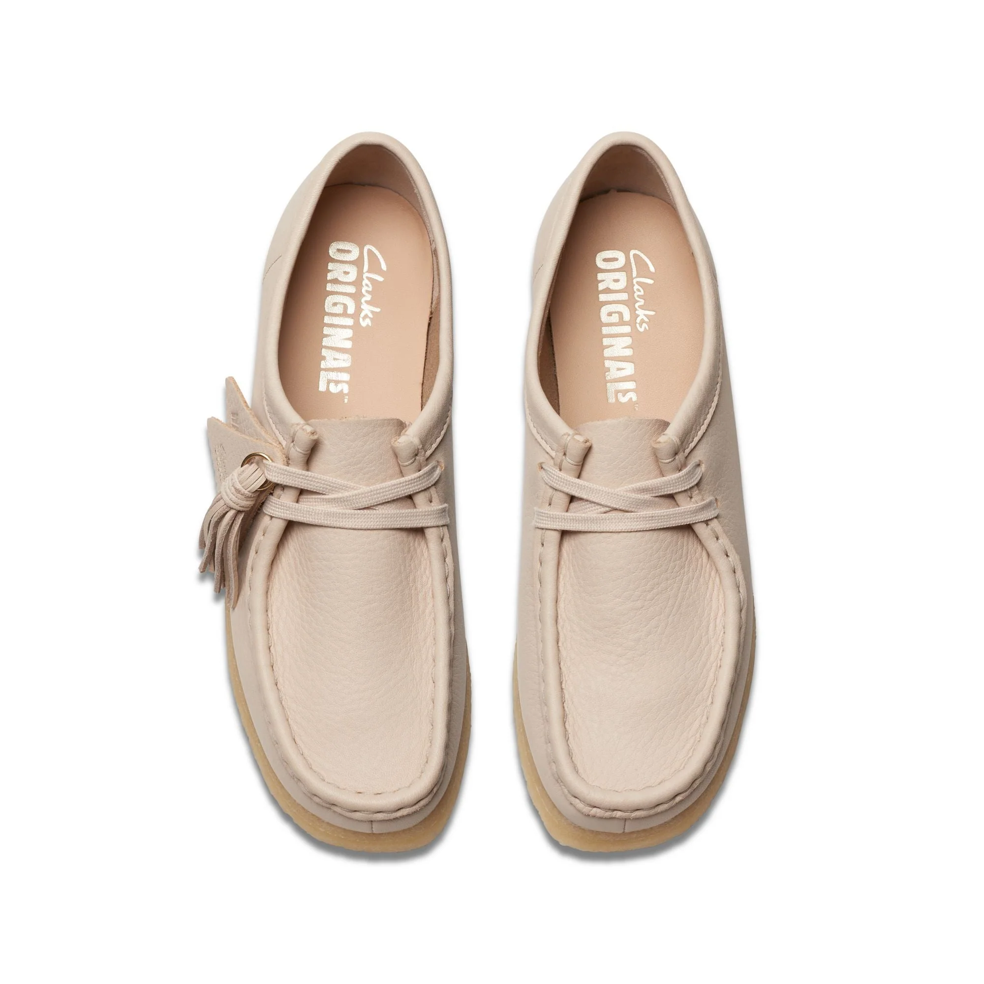 [26175773] WOMENS CLARKS WALLABEE BEIGE LEATHER - Image 6