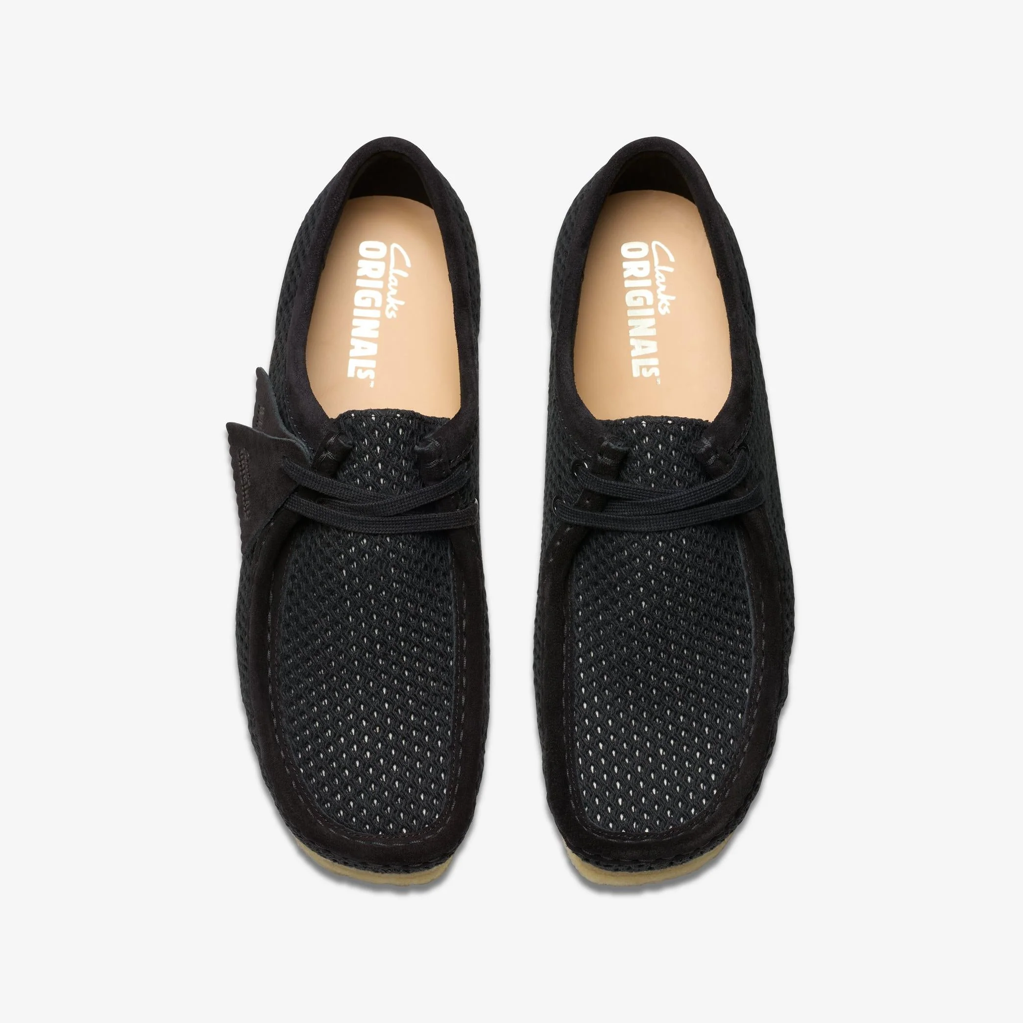 [26175848] Mens CLARKS WALLABEE - BLACK MESH - Image 6