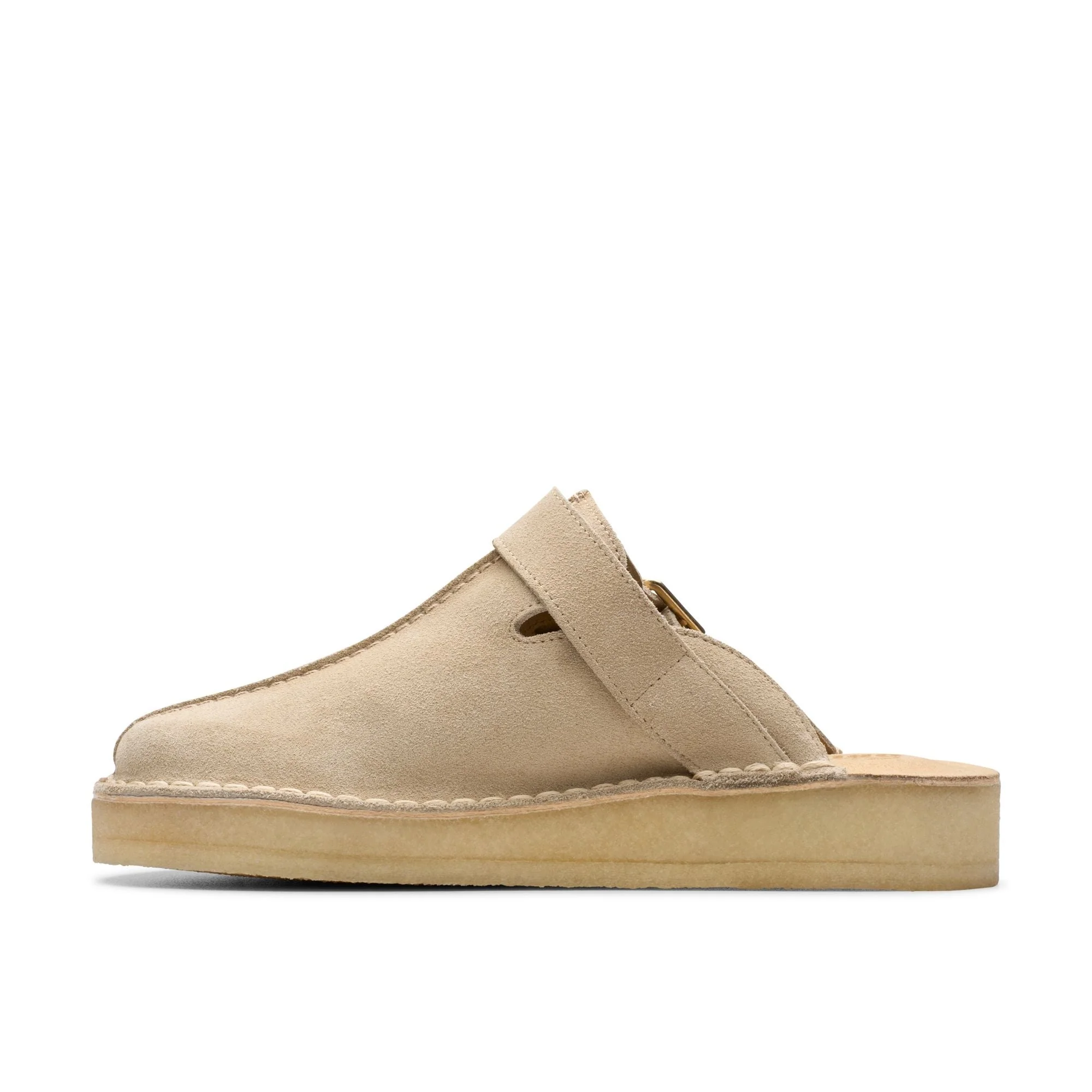 [26176569] WOMENS CLARKS TREK MULE SAND SUEDE - Image 2