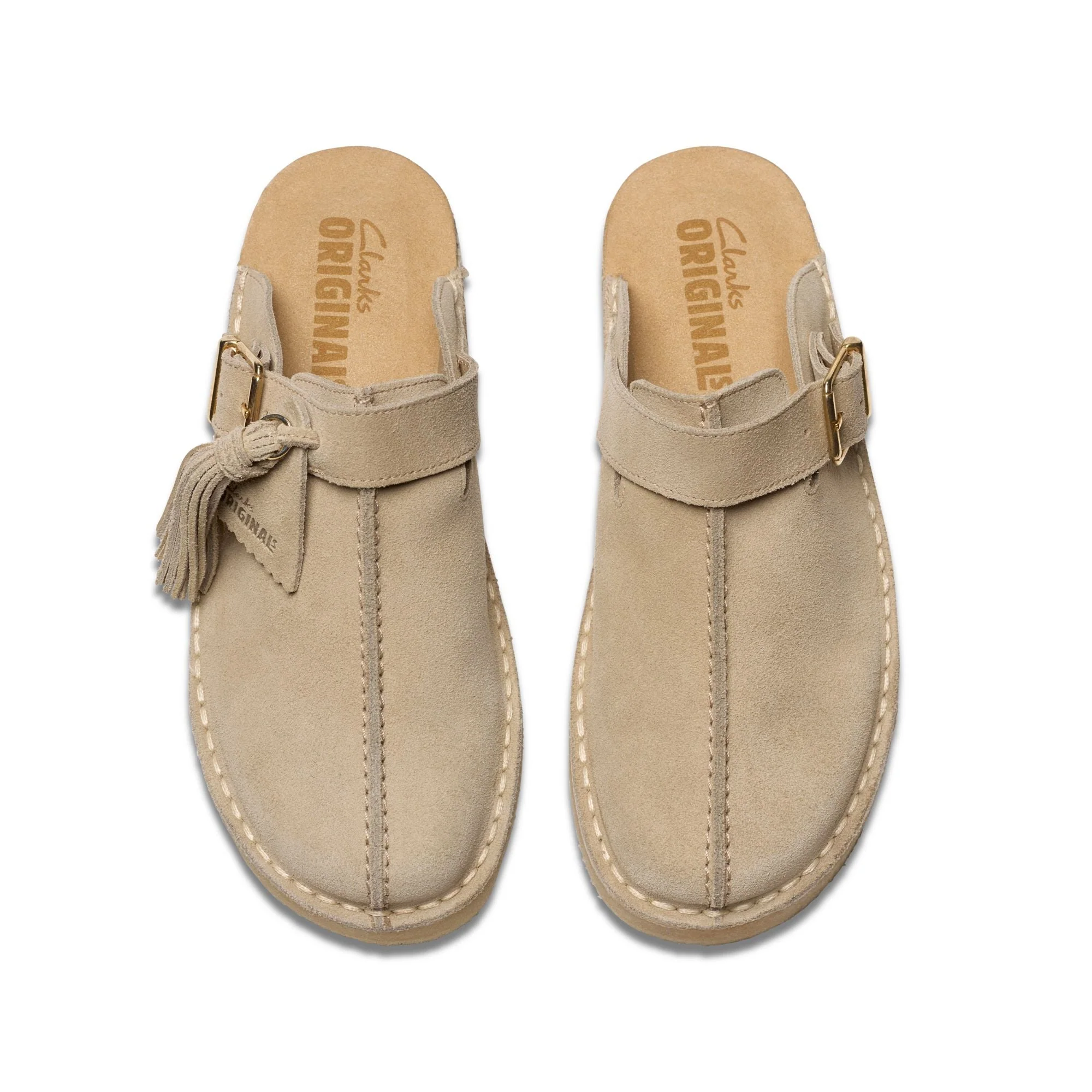 [26176569] WOMENS CLARKS TREK MULE SAND SUEDE - Image 6