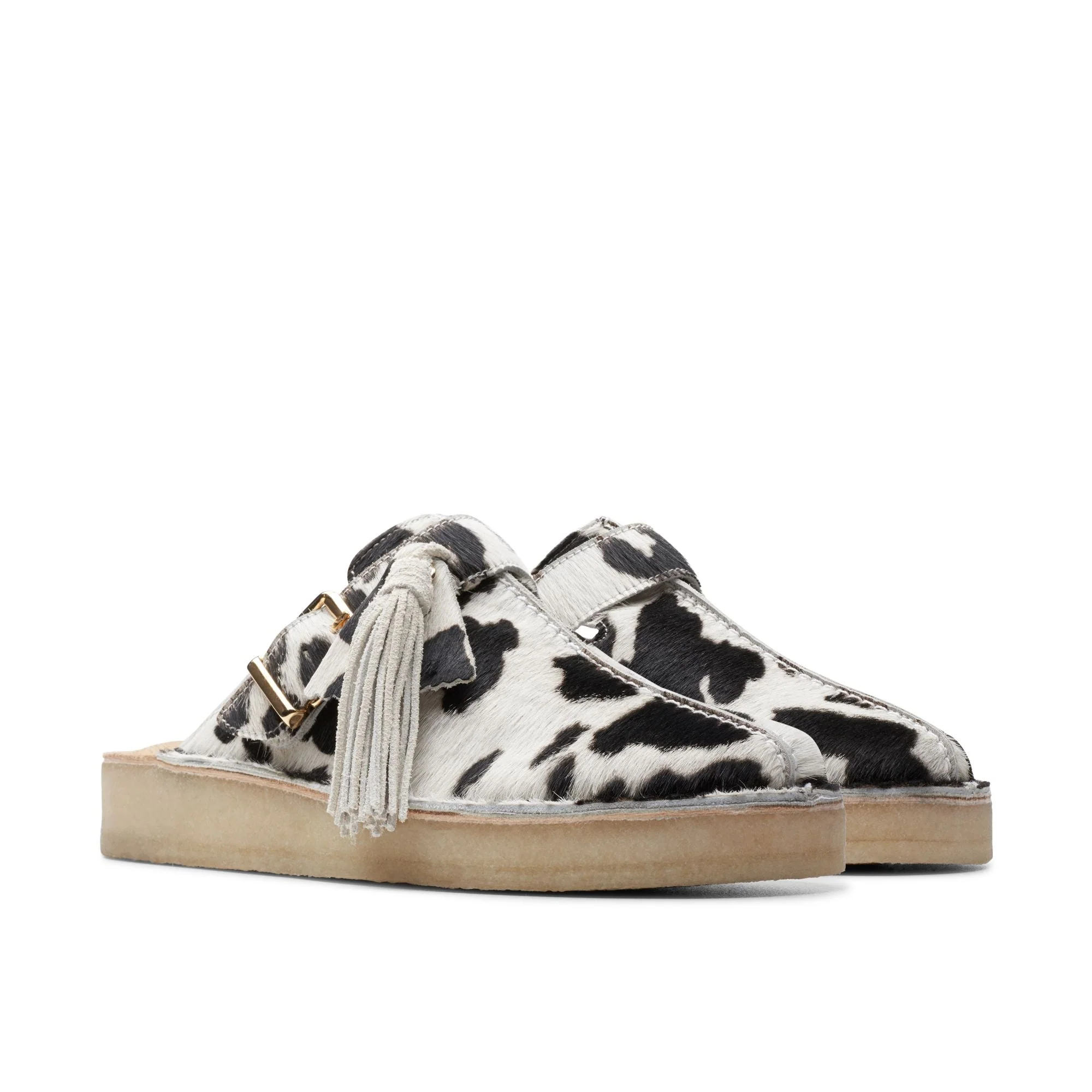 [26176671] WOMENS CLARKS TREK MULE COW PRINT HAIRON - Image 4