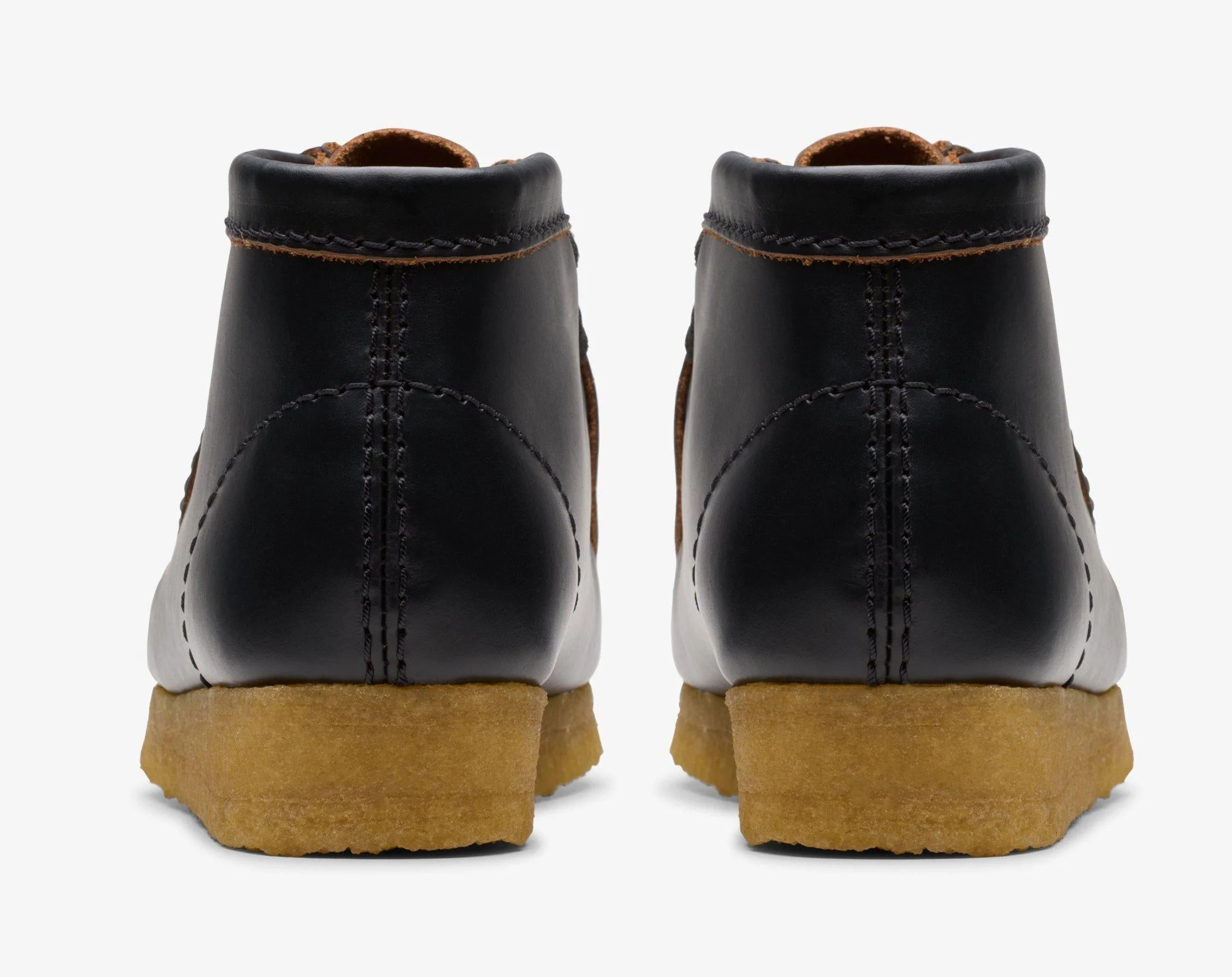 [26177715] WOMENS CLARKS WALLABEE BOOT BLACK SMOOTH LEATHER - Image 5