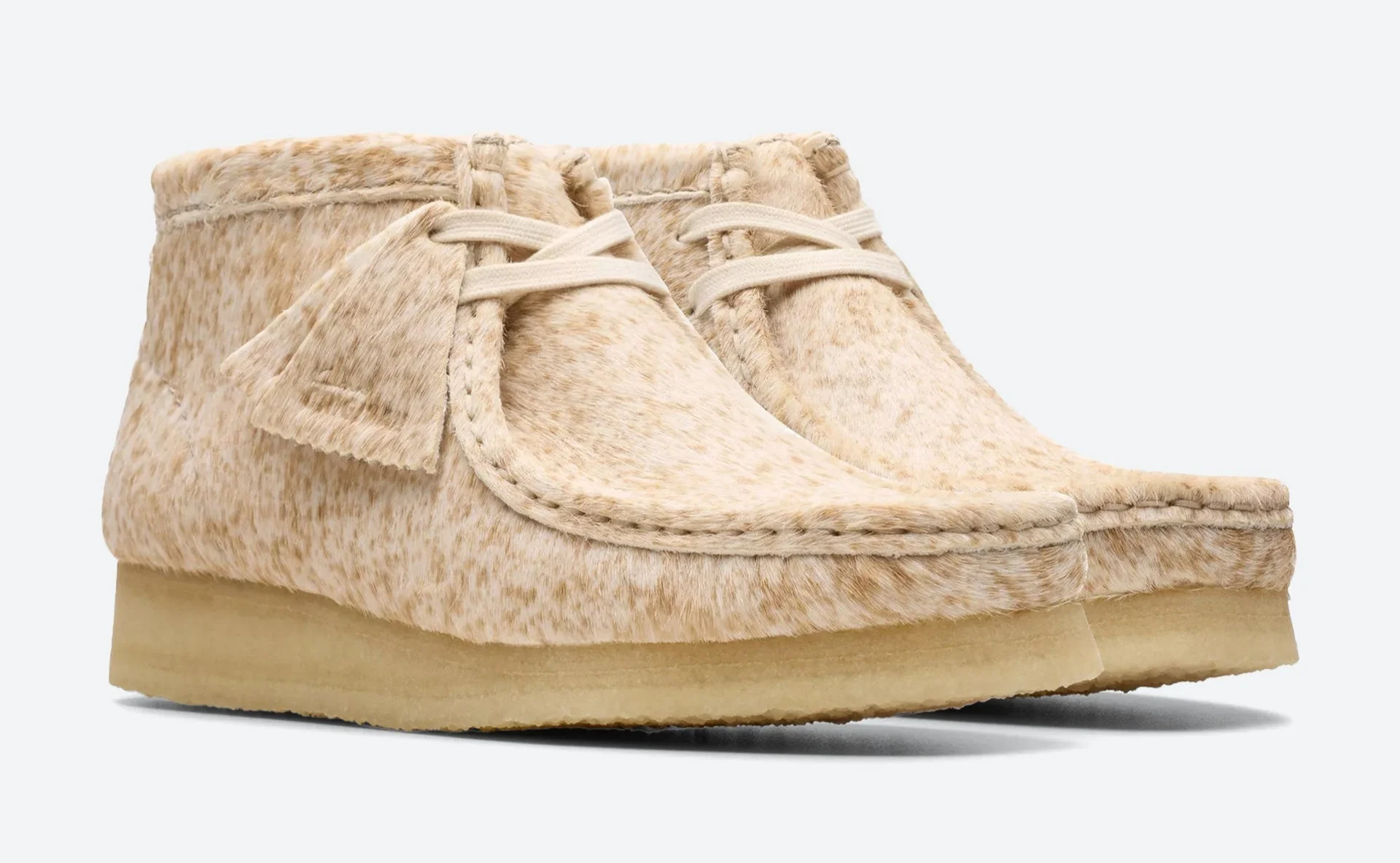 [26177866] WOMENS CLARKS WALLABEE BOOT SPECKLED HAIR ON - Image 2