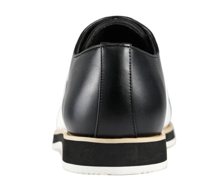 Amali Camden Classic Oxford Dress Shoes Men's Black and White - Image 5