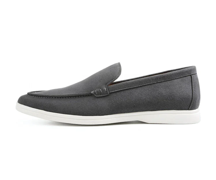 Amali Deniz Grey Men’s Casual Loafers - Image 2