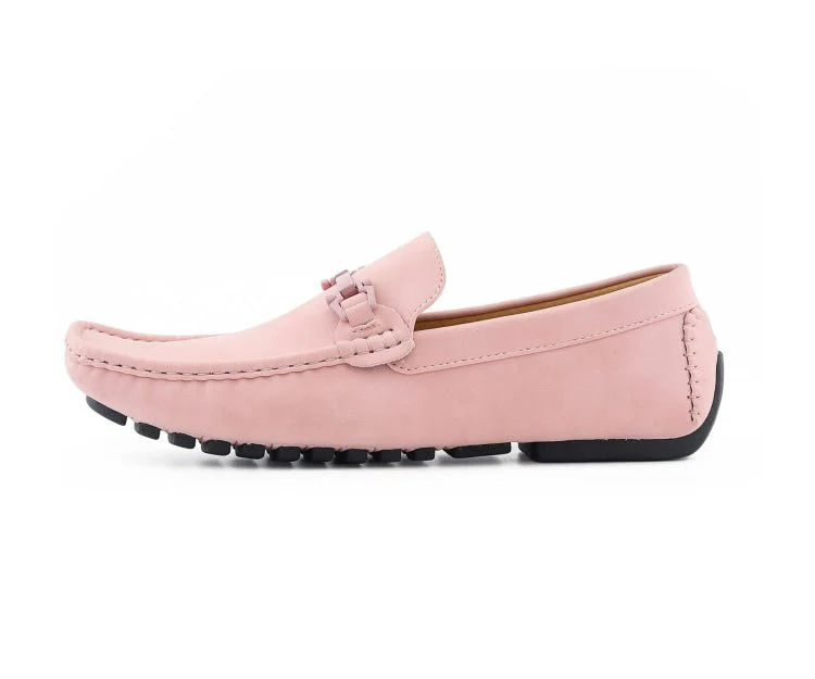 Amali Dysion Pink Men's Leather Dress Shoes - Image 3