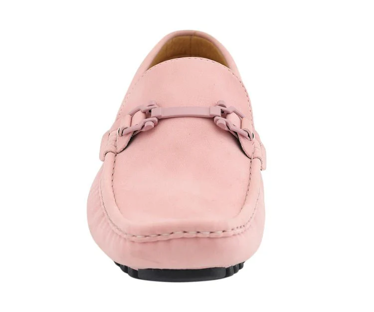 Amali Dysion Pink Men's Leather Dress Shoes - Image 5