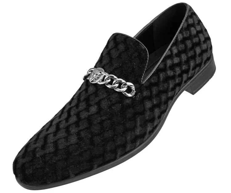 Amali Felix Black Women’s Velvet Smoking Slippers - Image 2