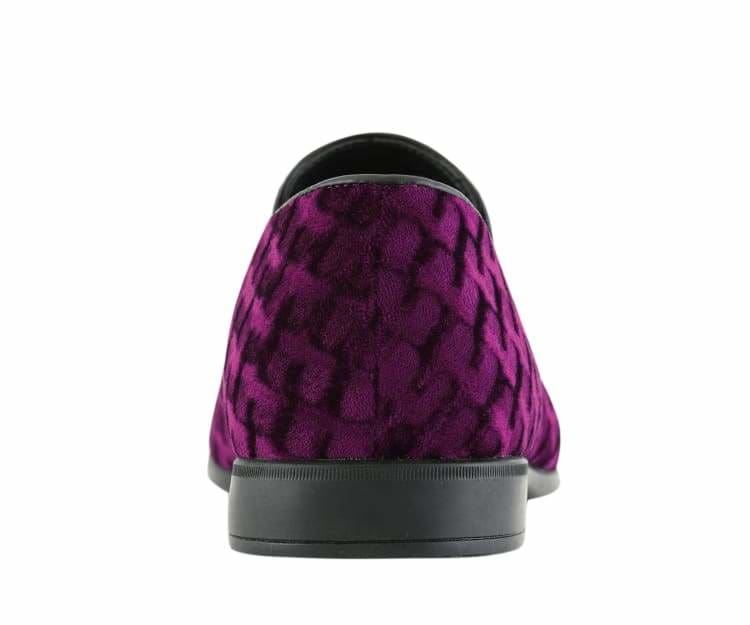 Amali Felix Burgundy Velvet Smoking Slippers - Image 5