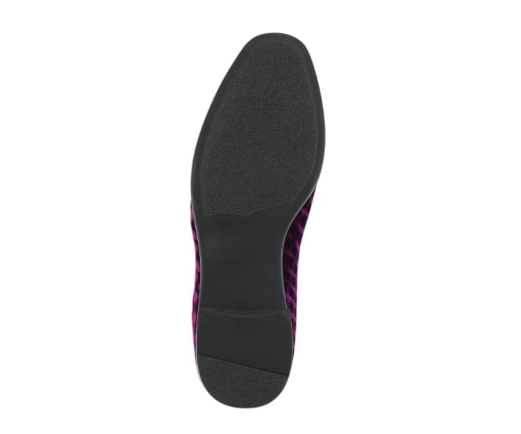 Amali Felix Burgundy Velvet Smoking Slippers - Image 6