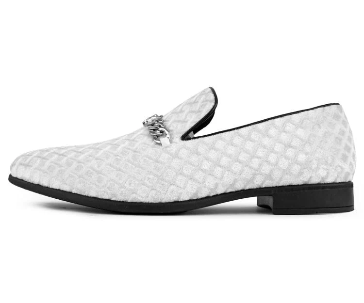 Amali Felix Ice Velvet Loafers Women’s Embossed Slip On - Image 4