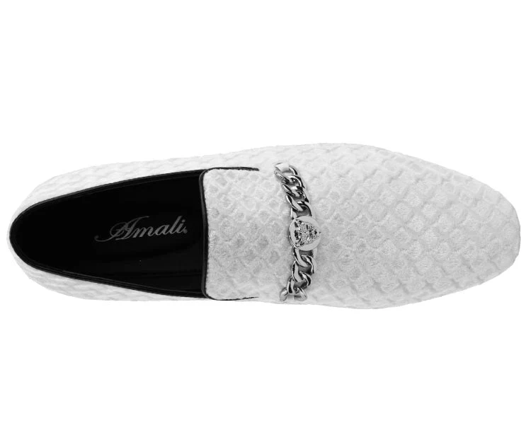 Amali Felix Ice Velvet Loafers Women’s Embossed Slip On - Image 5