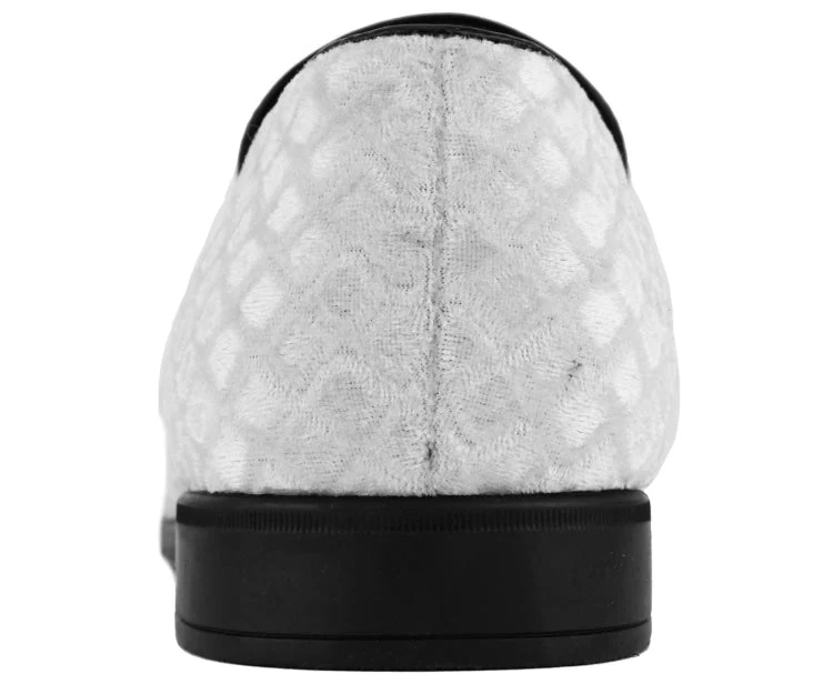 Amali Felix Ice Velvet Loafers Women’s Embossed Slip On - Image 6
