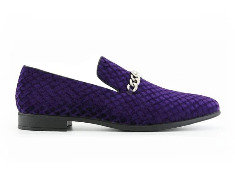Amali Felix Purple Velvet Women’s Smoking Slipper - Image 2