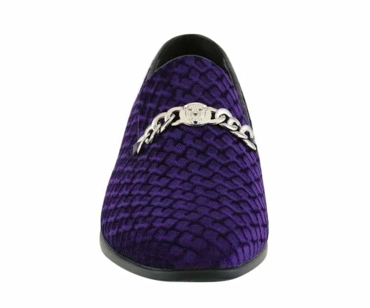 Amali Felix Purple Velvet Women’s Smoking Slipper - Image 4
