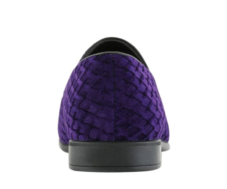 Amali Felix Purple Velvet Women’s Smoking Slipper - Image 5