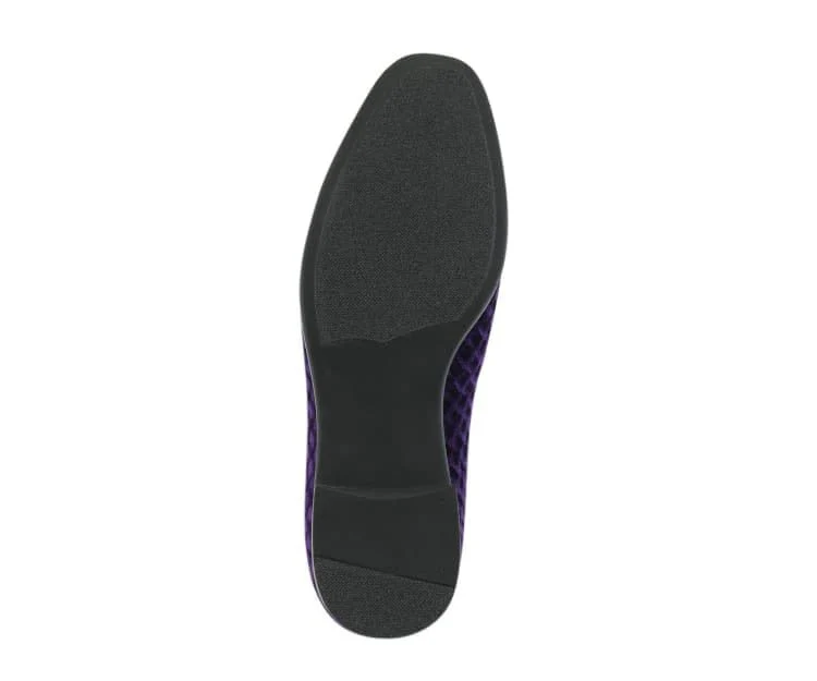 Amali Felix Purple Velvet Women’s Smoking Slipper - Image 6