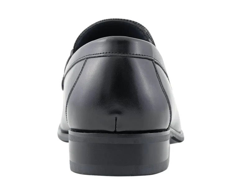 Amali Gerald Black Men’s Slip On Loafers Rubber Sole - Image 5