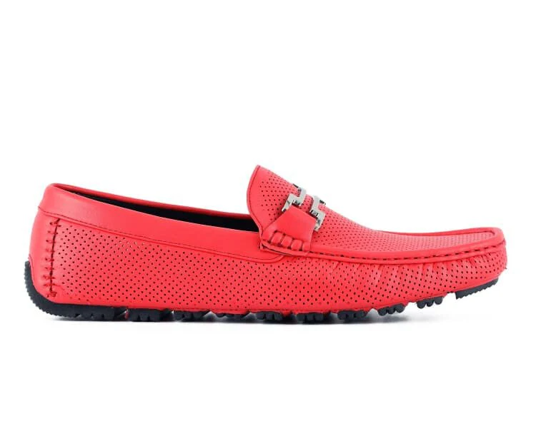Amali Harry2 Red Men’s Smooth Driver Shoes - Image 2