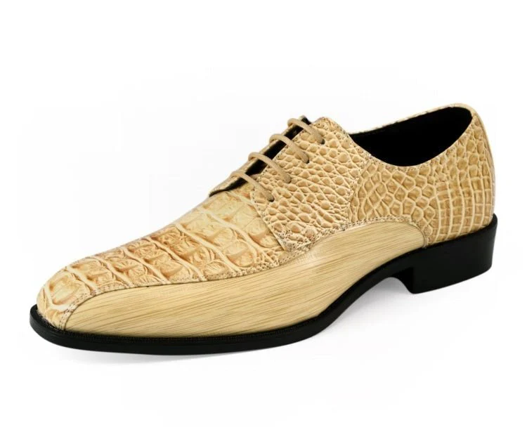 Amali Harvey Croc Men's Exotic Leather Dress Shoes
