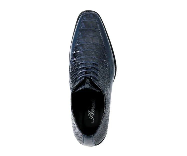 Amali Harvey Croc Men's Exotic Leather Dress Shoes - Image 3