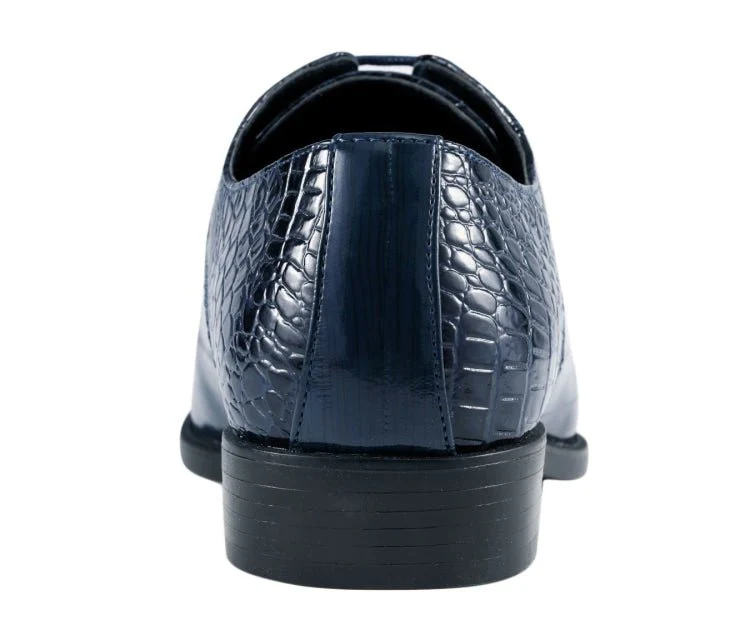 Amali Harvey Croc Men's Exotic Leather Dress Shoes - Image 5