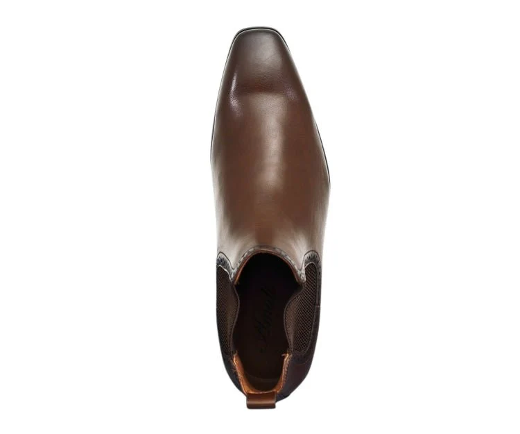 Amali Hayes Brown Men’s Wingtip Chelsea Boots - Image 3