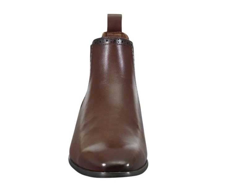 Amali Hayes Brown Men’s Wingtip Chelsea Boots - Image 4