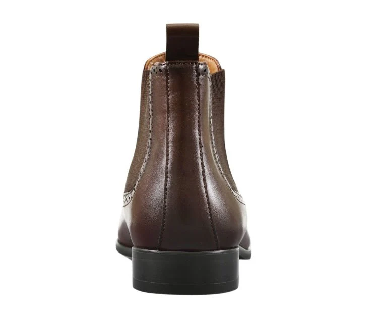Amali Hayes Brown Men’s Wingtip Chelsea Boots - Image 5