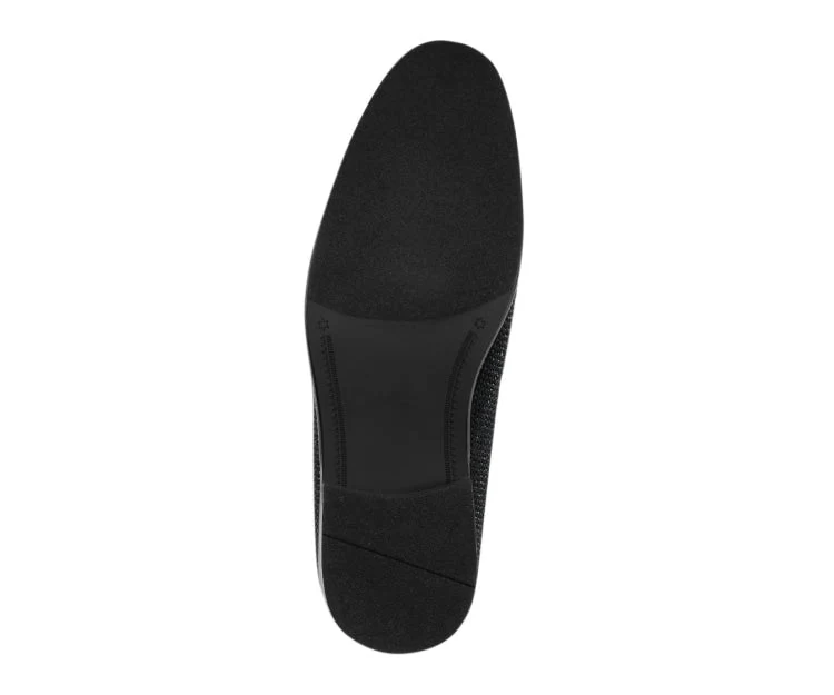 Amali Ivano Luxe Rhinestone Loafers Men’s Velvet Black Silver - Image 6