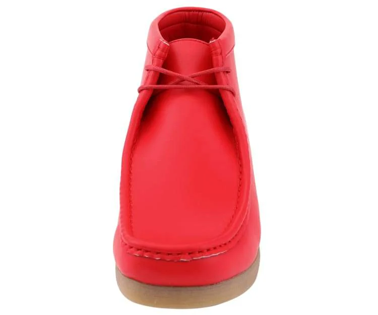 Amali Jason 2 Men's Bright Red Suede Limited Edition Ankle Boots - Image 4