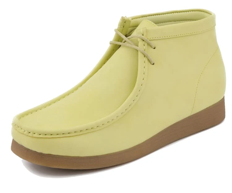 Amali Jason 2 Men's Lime Yellow Suede Limited Edition Ankle Boots